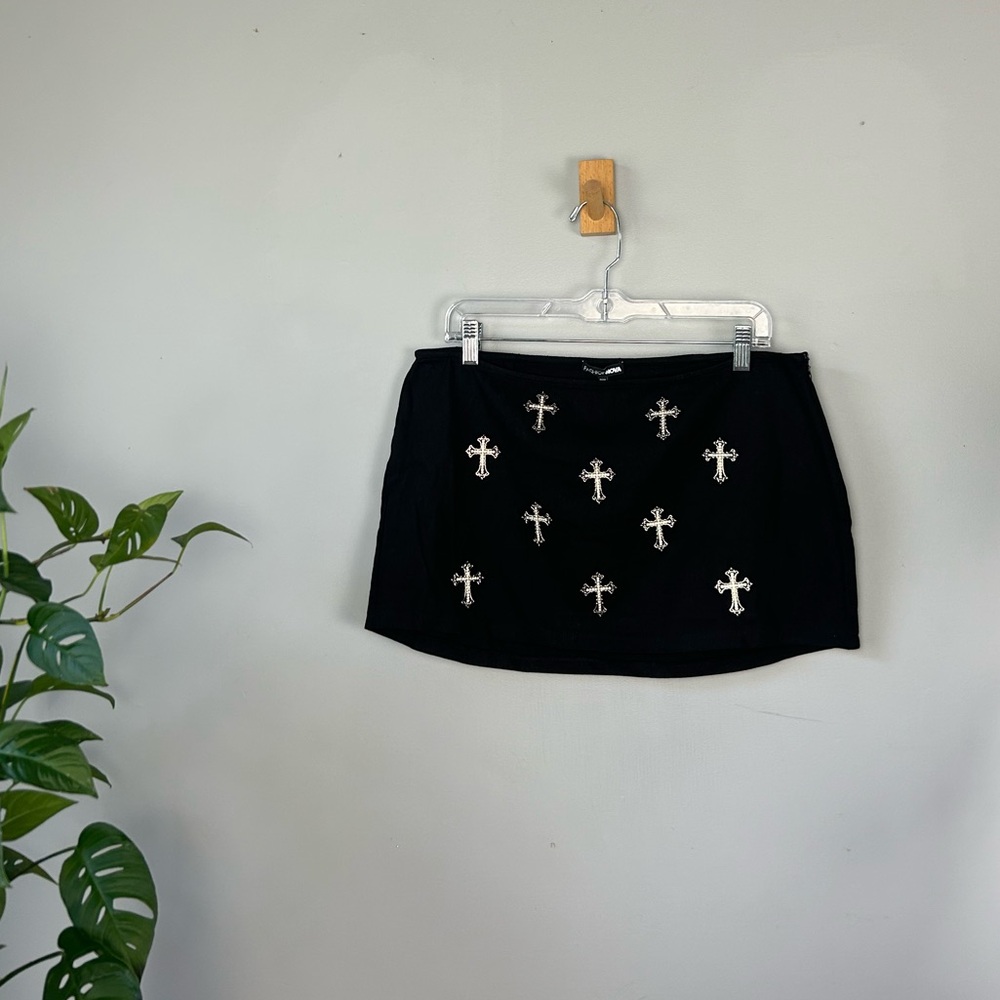 NWT | Fashion Nova Misbehave Embellished Micro Mini Skirt
